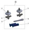 Ideal Standard Connect Air TV04767 set van 2 scharnieren chroom