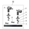 Ideal Standard Moments K8018AA set van 2 scharnieren chroom *niet meer leverbaar*