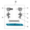 Ideal Standard Softmood TV111AA set van 2 scharnieren chroom