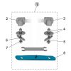 Ideal Standard Tonic II TV108AA set van 2 scharnieren chroom *niet meer leverbaar*