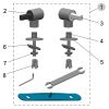 Ideal Standard Washpoint R6436AA set van 2 scharnieren chroom (tot 31/12/2010)