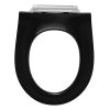 Pressalit Projecta Solid Pro 1003111-DG4925 toilet seat without lid black polygiene