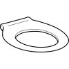 Geberit 300 Comfort 501442001 toilet seat without lid red