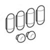 Geberit 598111000 buffers round and oval