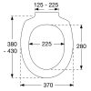 Pressalit 300 Compact 654000-D17999 toiletzitting met deksel wit