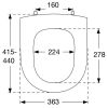 Pressalit Objecta D 172011-BA1999 toiletzitting met deksel wit polygiene