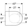 Geberit Acanto 500.660.01.2 toiletzitting met deksel wit