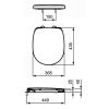 Ideal Standard Connect Freedom E824401 toiletzitting met deksel wit