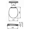 Ideal Standard Contour 21 S4065RN toiletzitting met deksel donkergrijs