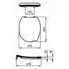 Ideal Standard Contour 21 Schools S453601 toiletzitting met deksel wit