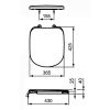 Ideal Standard Nouveau T679301 WC-Sitz mit Deckel weiß