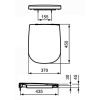 Ideal Standard Softmood T639101 toiletzitting met deksel wit