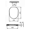 Ideal Standard Tonic K704701 toilet seat with lid white