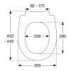 Pressalit Sway Uni 970001-BL6999 WC-Sitz mit Deckel schwarz