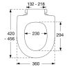 Pressalit T Soft D 744000-D15999 toiletzitting met deksel wit