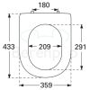 Villeroy en Boch Subway 2.0 9M68S1R2 toiletzitting met deksel wit (Star White CeramicPlus) *niet meer leverbaar*