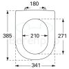 Villeroy en Boch Subway 2.0 Compact 9M69S1R2 toiletzitting met deksel wit (Star White CeramicPlus) *niet meer leverbaar*