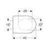 Geberit 300 Basic S8H51108000G toiletzitting met deksel wit