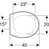 Geberit Bambini 573334000 toiletzitting (kinderzitting) met deksel wit