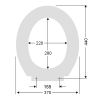 Pagette Exclusive 790821602 OLW-30 toiletzitting met deksel wit (OUTLET)
