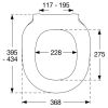 Pressalit Connexion 980011-DE9999 toiletzitting met deksel wit polygiene