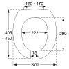 Pressalit Dania non contact R28000-D92999 toiletzitting zonder deksel wit
