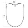 Sphinx 340 S8H5N011000 OLW-11 toiletzitting met deksel wit (OUTLET)