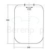 Sphinx 450 S8H5600R030 OLW-13 toiletzitting met deksel pergamon (OUTLET)