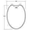 Sphinx Atlantic S8H5A000000 OL-211 toiletzitting met deksel wit (OUTLET)