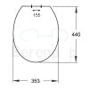 Sphinx Eurobase H5T0 001 OLW-02 toiletzitting met deksel wit (OUTLET)