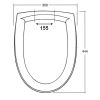 Sphinx Gilia S8H5M00R000 OLW-05 toiletzitting met deksel wit (OUTLET)
