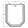 Sphinx Mycene S8H5800R000 OLW-21 toiletzitting met deksel 150mm klassiek wit (OUTLET)