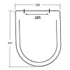 Sphinx Ravenna S8H57000030 OL-212 toiletzitting met deksel pergamon (OUTLET)