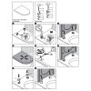 Duravit Darling New - Happy D.2 0061631000 hinge set for toilet seat Darling New 002101/002109/006989 and Happy D.2 006451/006459