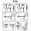 Pressalit Objecta D 171111-BD6999 toilet seat without lid black polygiene