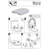 Roca Dama Compact 780178B004 toiletzitting met deksel wit