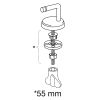 Pressalit Dania R37000-B83999 toiletzitting met deksel wit