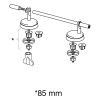 Pressalit Dania R37108-D92999 toiletzitting met deksel donkerblauw (RAL 5011)