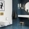Pressalit Comfort D2 1050111-DK3999 toiletzitting met deksel zwart polygiene