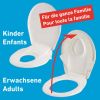 Diaqua 30400098 kinder toiletzitting met deksel edelweiss (OUTLET)