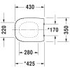Duravit D-Code 0067390000 toiletzitting met deksel wit