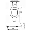 Ideal Standard Connect Freedom E822601 toiletzitting zonder deksel wit