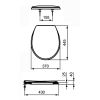Ideal Standard Contour 21 K712101 toiletzitting met deksel wit