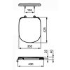Ideal Standard Nouveau T679201 toiletzitting met deksel wit