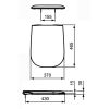 Ideal Standard Softmood T661501 toiletzitting met deksel wit