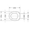 Duravit Duraplus 0064290000 toiletzitting met deksel wit