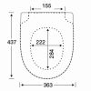 Pressalit Project 300 Pro 1194111-DH9999 toiletzitting met deksel zwart