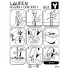 Laufen Lb3 - Palomba 8942260000001 bevestiging voor closetzitting