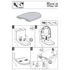 Roca Dama Compact A80178C004 toiletzitting met deksel wit