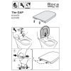 Roca The Gap A801470004 toiletzitting met deksel wit *niet meer leverbaar*